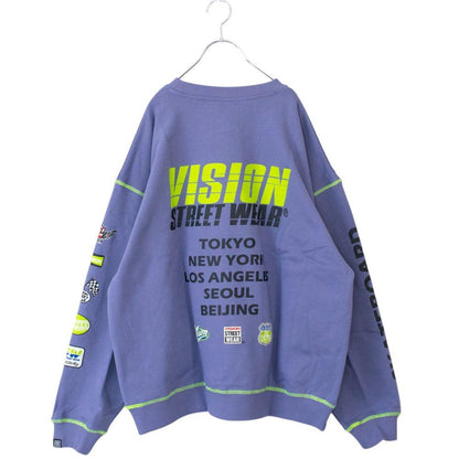 VISION STREET WEAR 賽車標誌衛衣 紫色 (CT7267PP)
