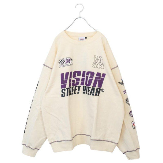 VISION STREET WEAR 賽車標誌衛衣 珍珠白 (CT7267IV)