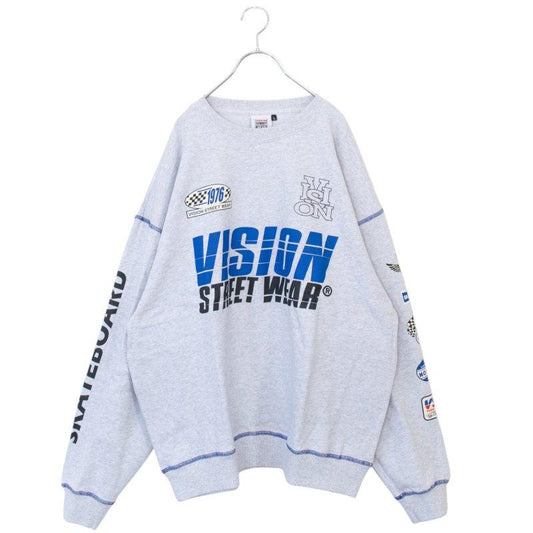 VISION STREET WEAR 賽車標誌衛衣 灰色 (CT7267GY)