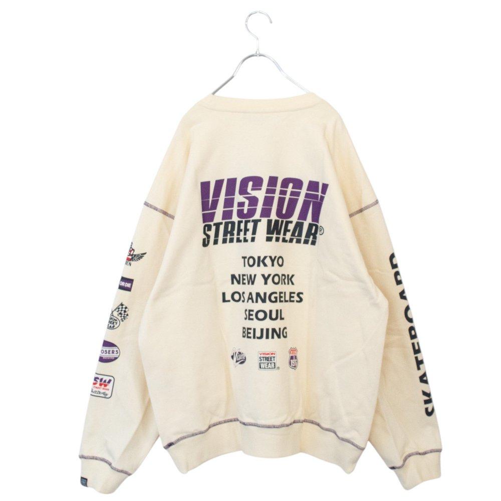 VISION STREET WEAR 賽車標誌衛衣 珍珠白 (CT7267IV)