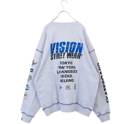 VISION STREET WEAR 賽車標誌衛衣 灰色 (CT7267GY)