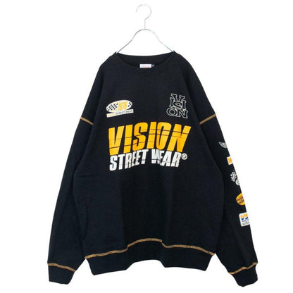 VISION STREET WEAR 賽車標誌衛衣 黑色 (CT7267BK)