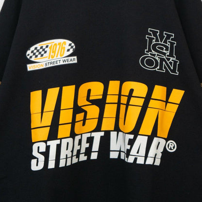 VISION STREET WEAR 賽車標誌衛衣 黑色 (CT7267BK)