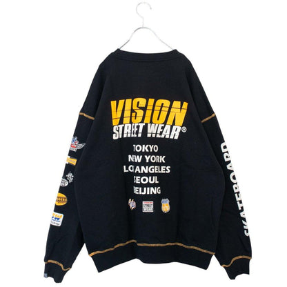 VISION STREET WEAR 賽車標誌衛衣 黑色 (CT7267BK)