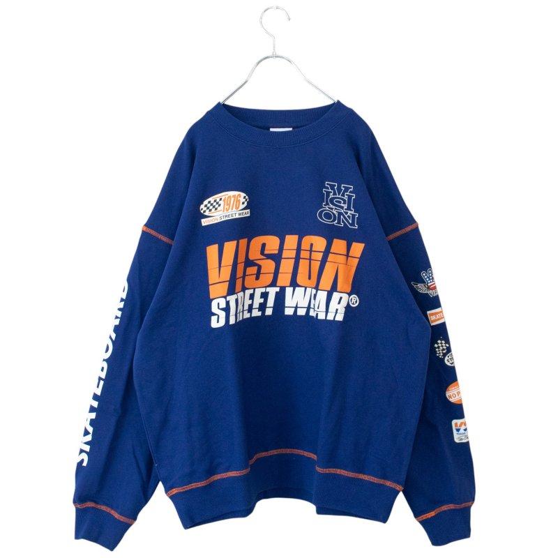 VISION STREET WEAR 賽車標誌衛衣 海軍藍 (CT7267NV)