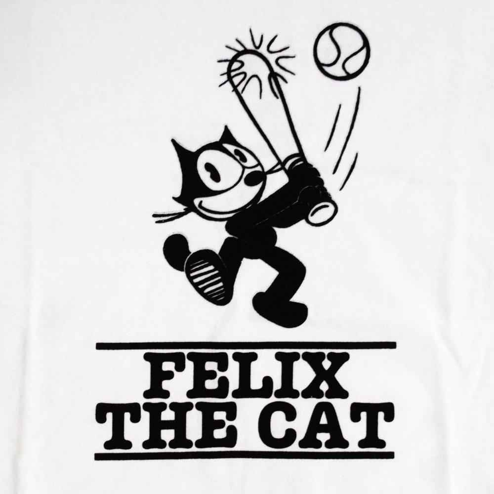 FELIX THE CAT 羅朗袖絨面印花T恤 白色 (CT7258WH)