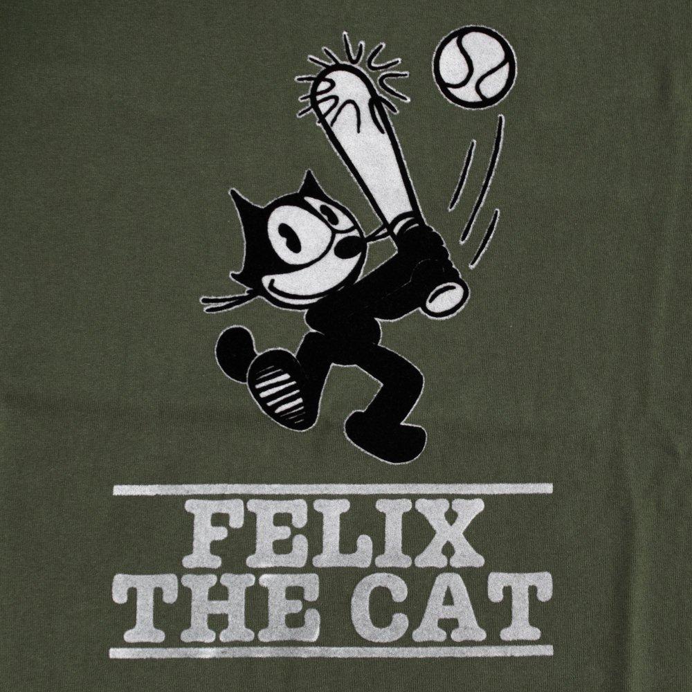 FELIX THE CAT 拉格朗袖口絨短袖T恤 綠色 (CT7258GR)