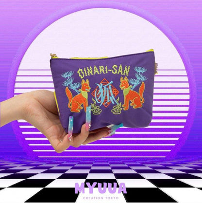 MYUUA OINARISAN 稻荷大人 化妝包 紫色 (BG4485)
