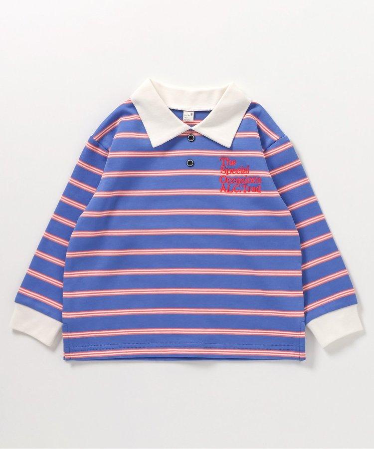 帶領口的多色條紋T恤