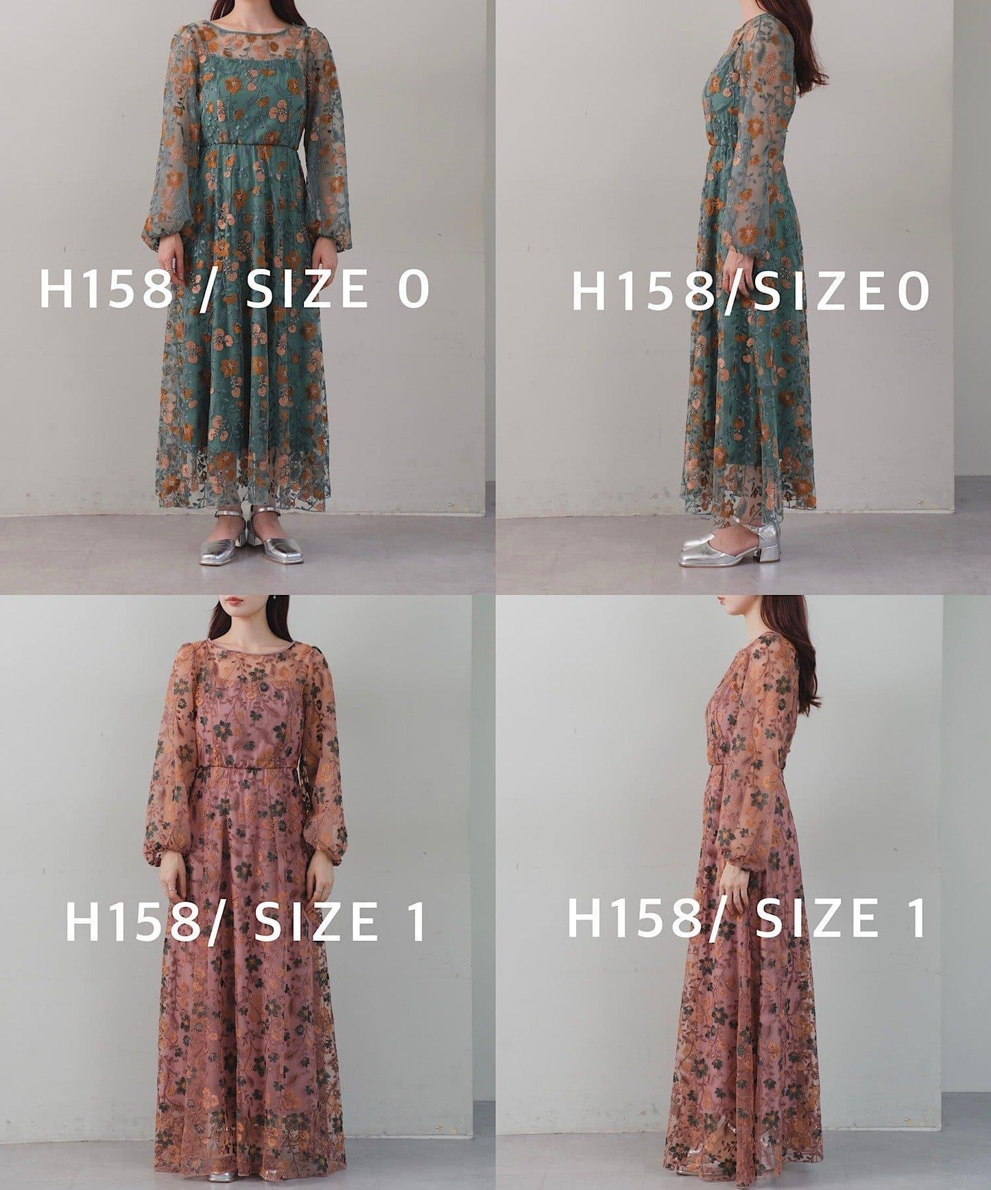 【婚禮/場合禮服】刺繡薄紗連衣裙