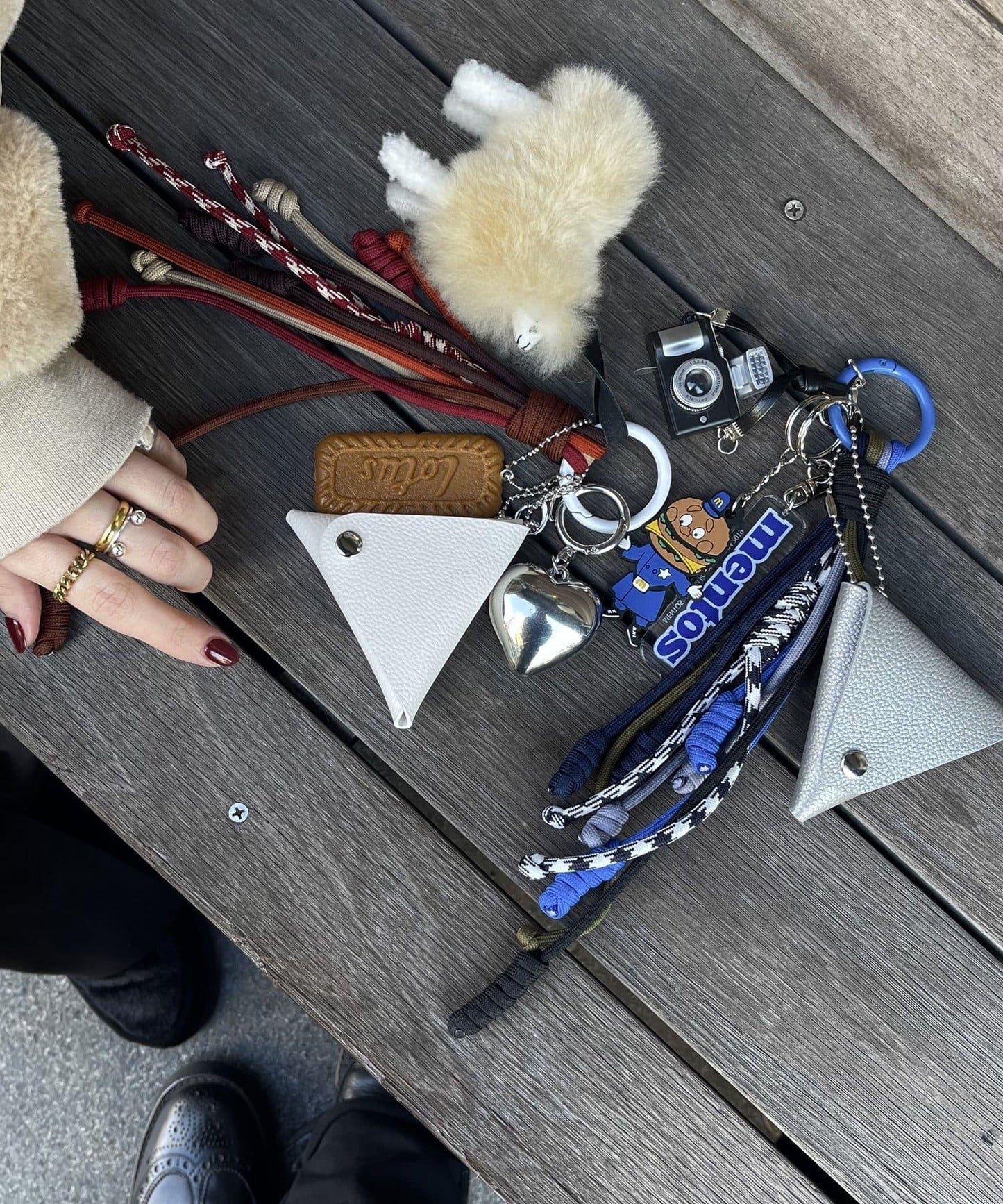 《網紅家居企劃》三角形化妝包掛繩/包包掛飾