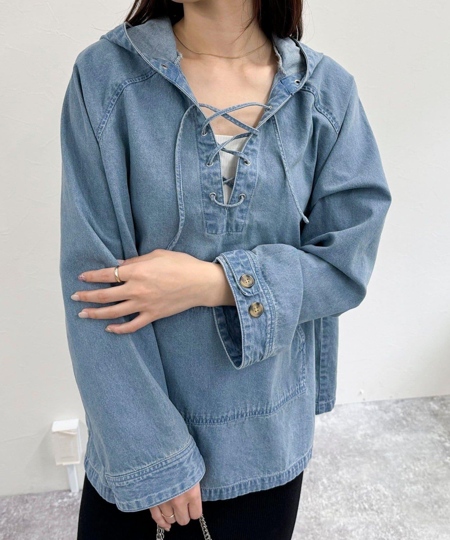 牛仔風格防風外套