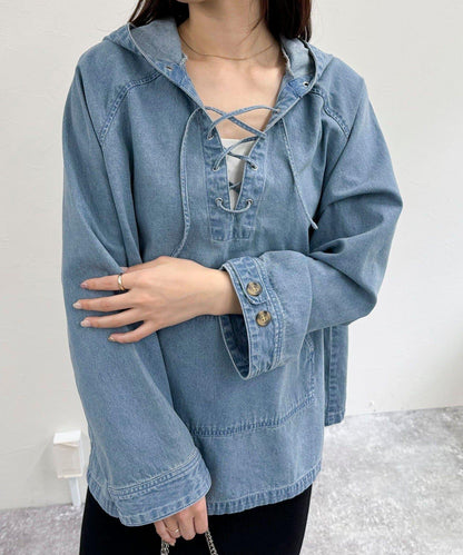 牛仔風格防風外套
