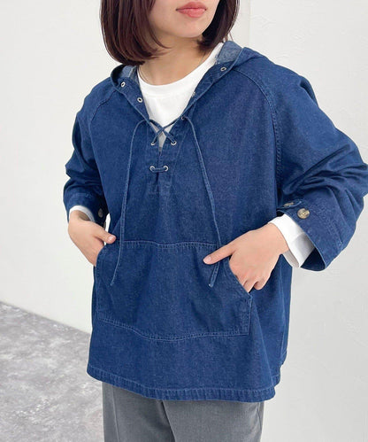 牛仔風格防風外套