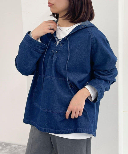 牛仔風格防風外套
