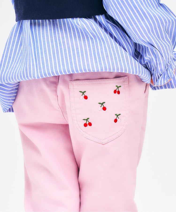 水果刺繡口袋九分褲
