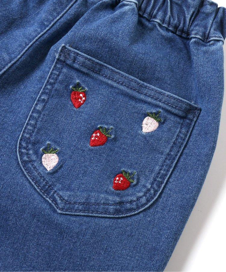 水果刺繡口袋九分褲