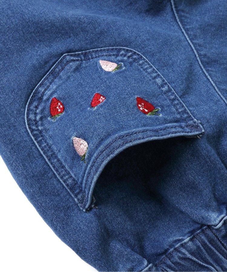 水果刺繡口袋九分褲