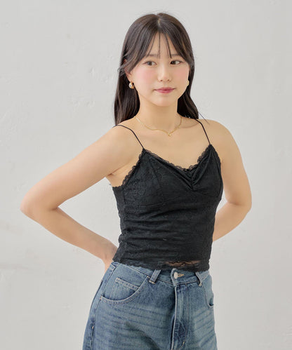 【收藏總選舉對象】帶杯蕾絲吊帶背心