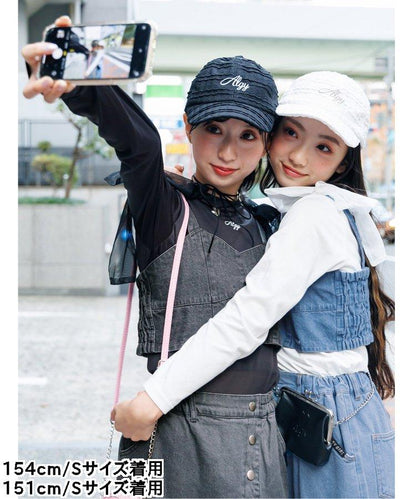 牛仔背心＆短袖T恤套裝
