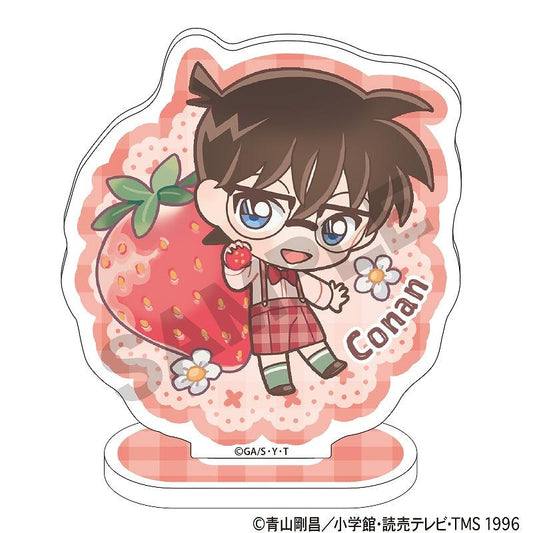 《名偵探柯南》亞克力立牌 江戶川柯南 卡拉貝可 草莓採摘