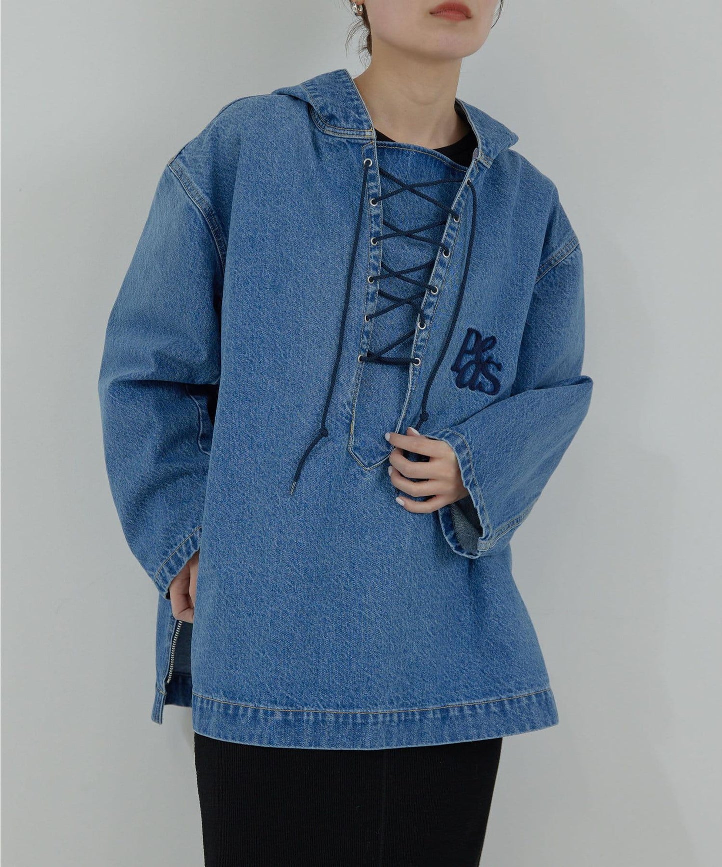 【PEAS】牛仔連帽衛衣