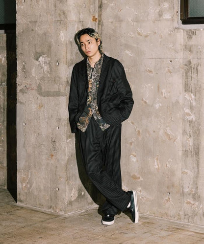 SMU PT-38 裝配 2褶 寬鬆 TR 褲