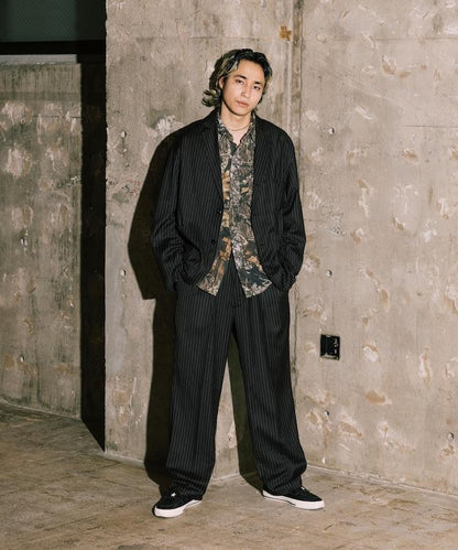 SMU PT-38 裝配 2褶 寬鬆 TR 褲