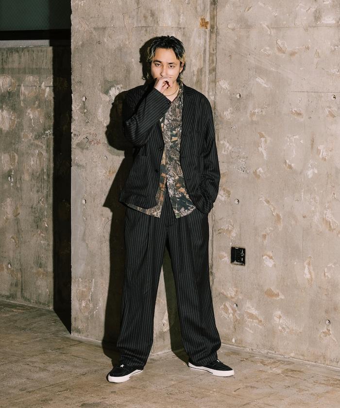 SMU PT-38 裝配 2褶 寬鬆 TR 褲