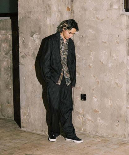 SMU PT-38 裝配 2褶 寬鬆 TR 褲