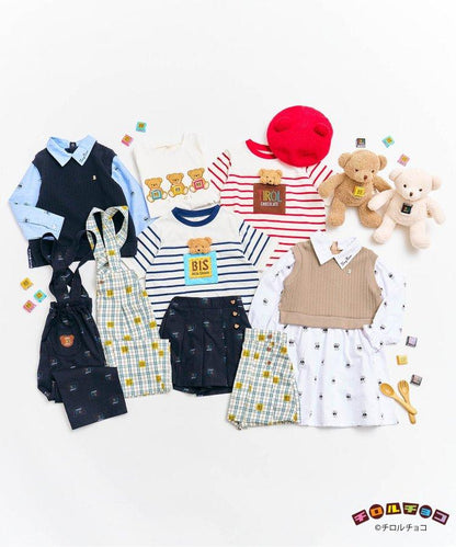 小熊連帽背心襯衫