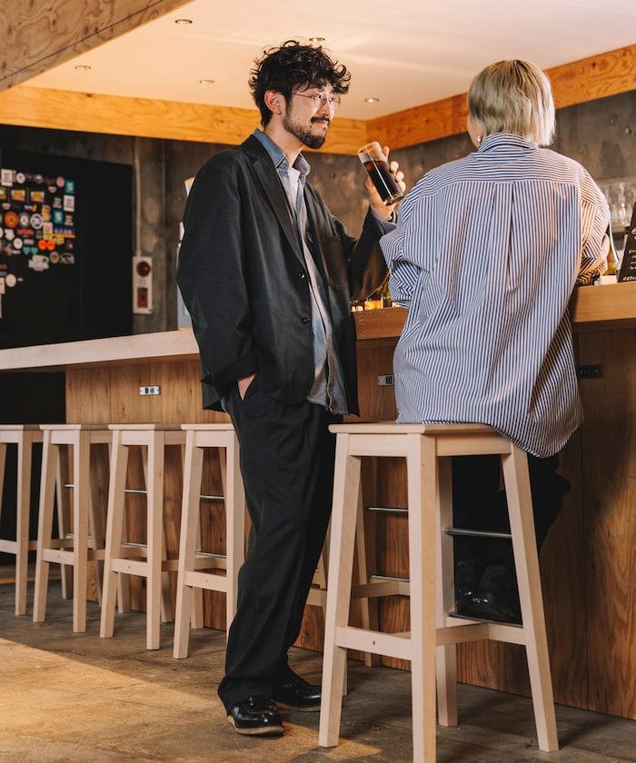 SMU PT-38 裝配 2褶 寬鬆 TR 褲