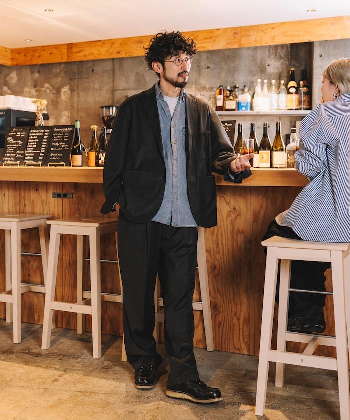 SMU PT-38 裝配 2褶 寬鬆 TR 褲