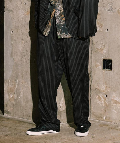 SMU PT-38 裝配 2褶 寬鬆 TR 褲