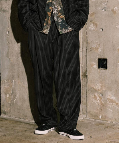 SMU PT-38 裝配 2褶 寬鬆 TR 褲