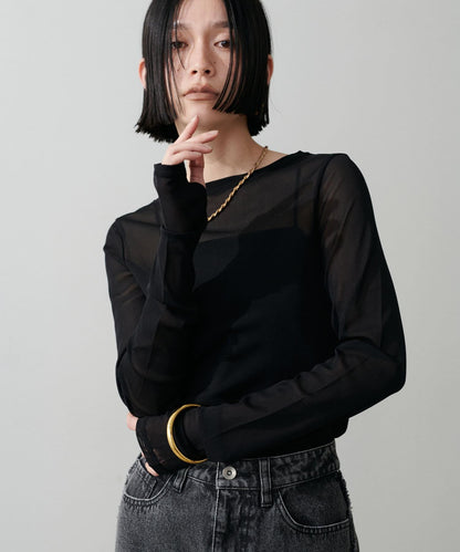 網眼蕾絲上衣
