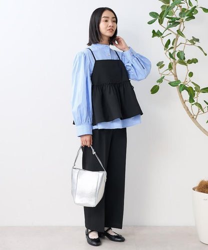 亞麻觸感 背心 套裝