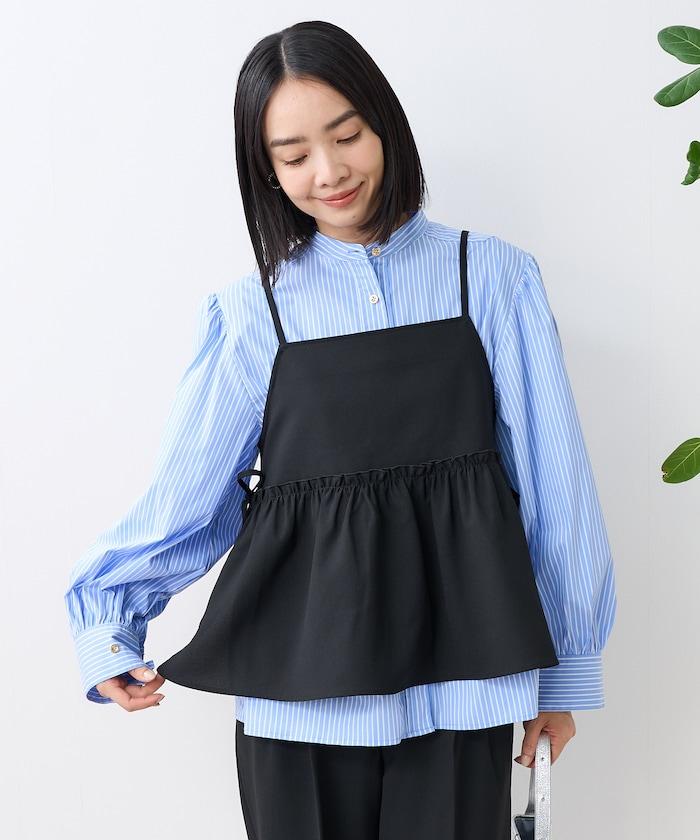 亞麻觸感 背心 套裝