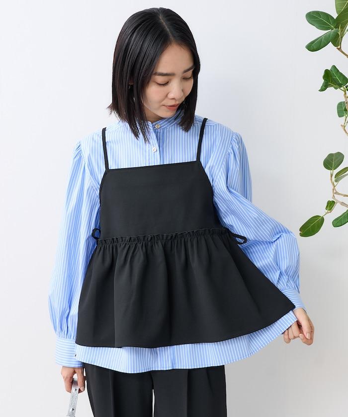 亞麻觸感 背心 套裝