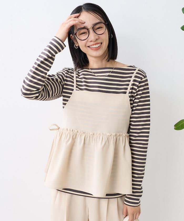 亞麻觸感 背心 套裝