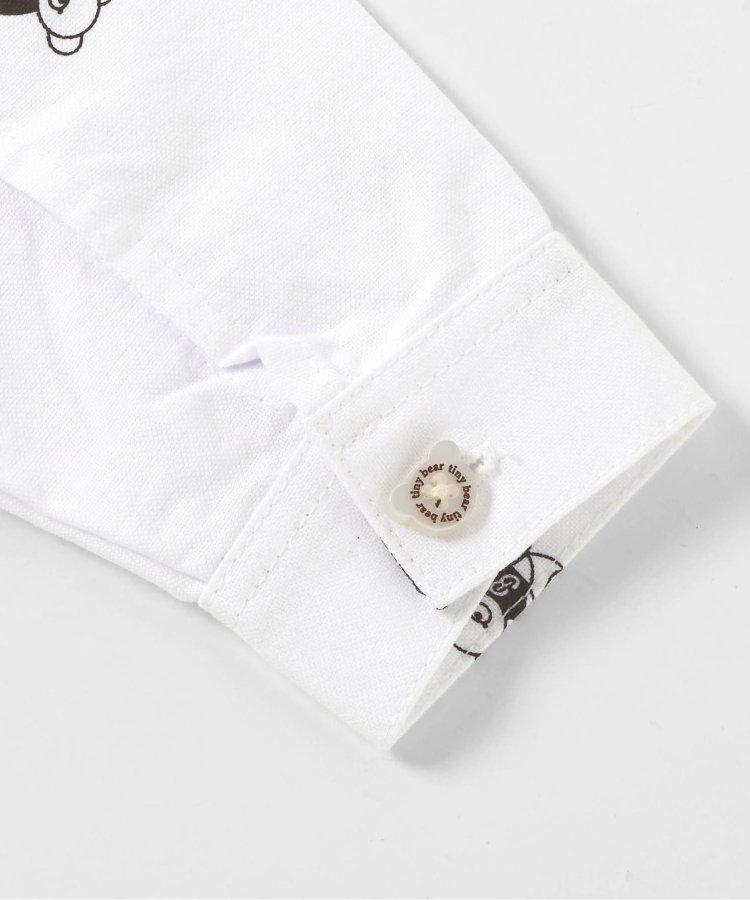 小熊連帽背心襯衫