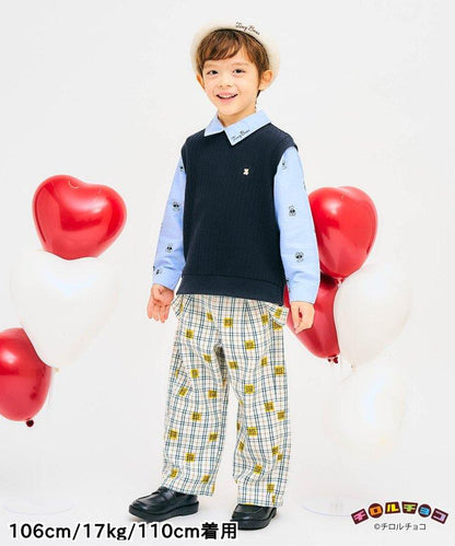 小熊連帽背心襯衫