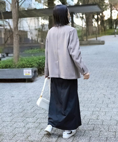 亞麻觸感西裝外套