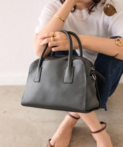 【既能優雅又能休閒】皮革波士頓