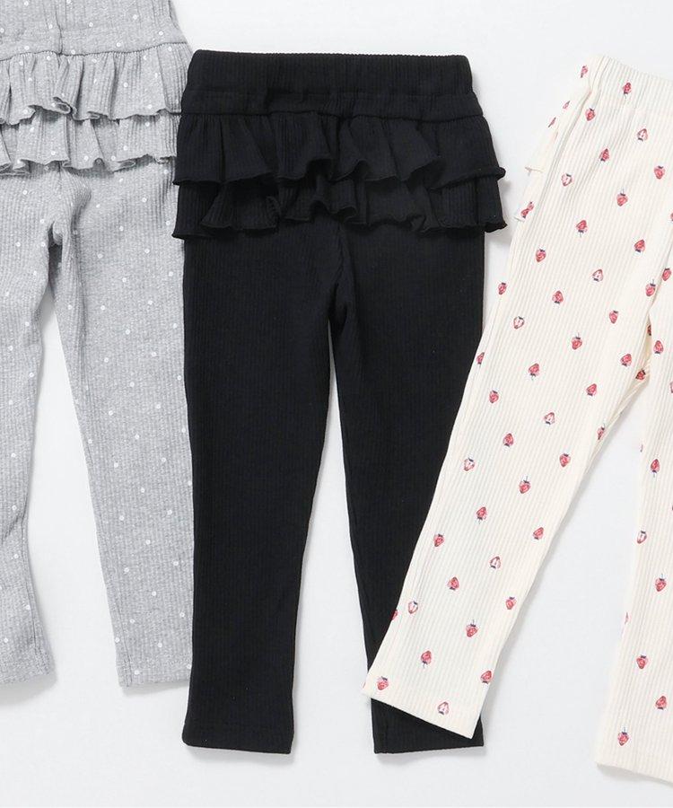 後排褶邊緊身褲｜7天風格褲 10分褲