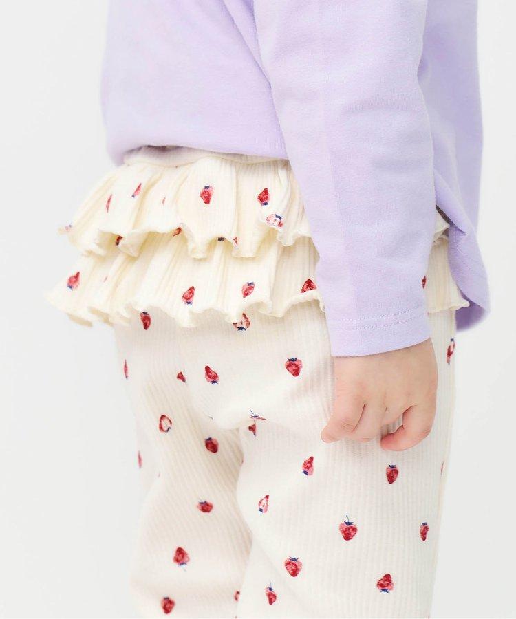 後排褶邊緊身褲｜7天風格褲 10分褲