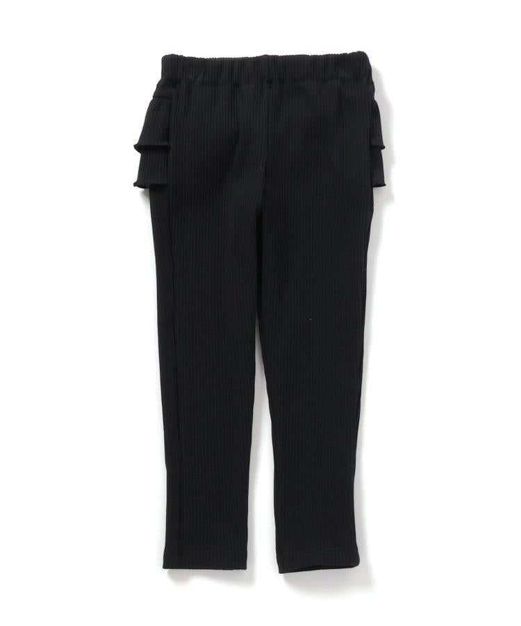 後排褶邊緊身褲｜7天風格褲 10分褲