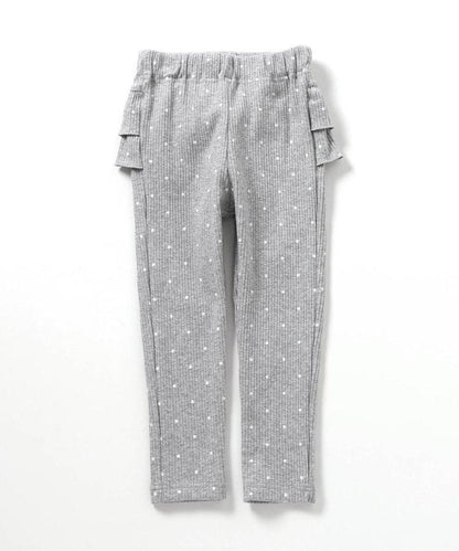 後排褶邊緊身褲｜7天風格褲 10分褲