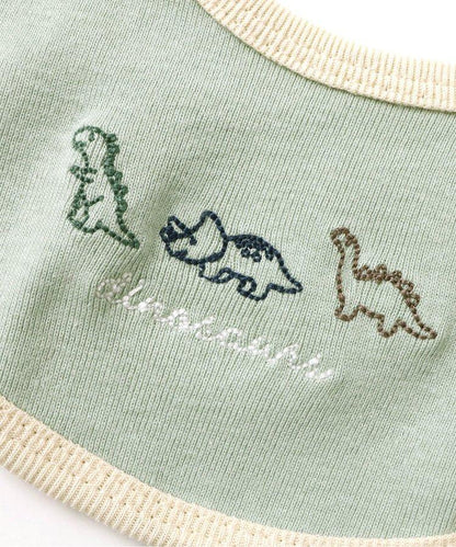 恐龍車刺繡連衣裙