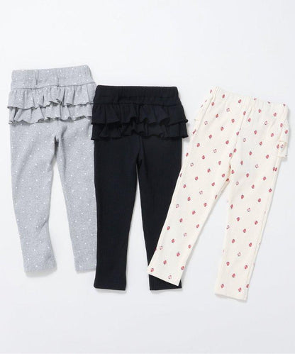 後排褶邊緊身褲｜7天風格褲 10分褲